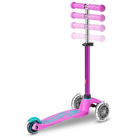 Step met 3 wielen Mini Deluxe LED Lavendel - 2-5 jaar