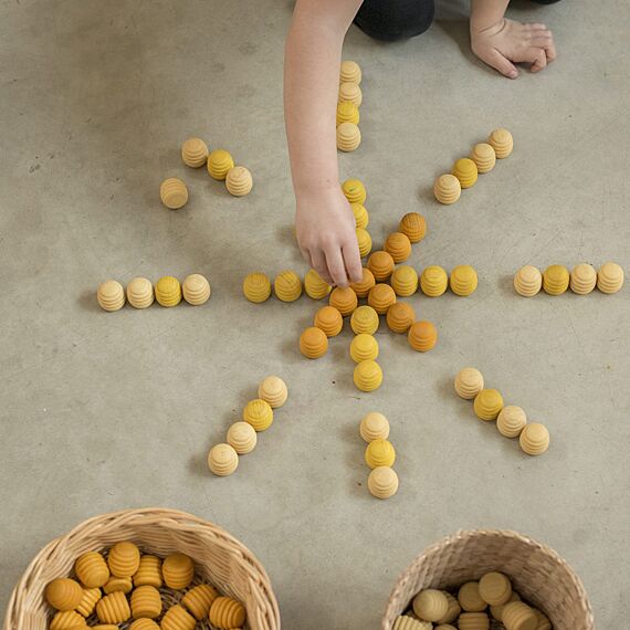 Houten Set Mandala Honeycomb | Set Van 36