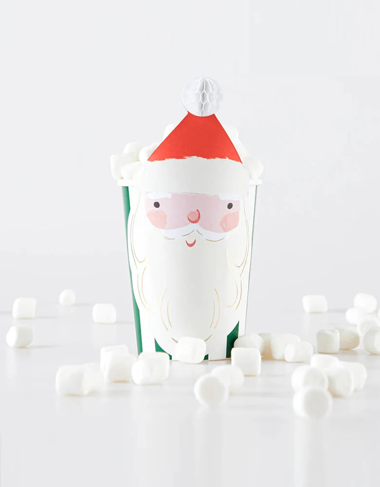 Feestbekers Christmas Honeycomb Cups - set van 8