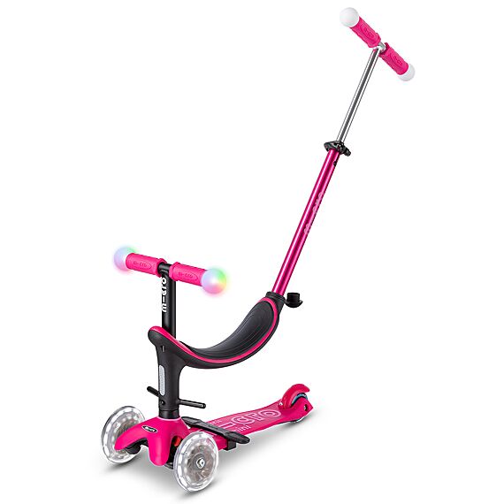 Meegroei step Micro Mini2Grow Deluxe Magic LED Pink - 1-6 jaar