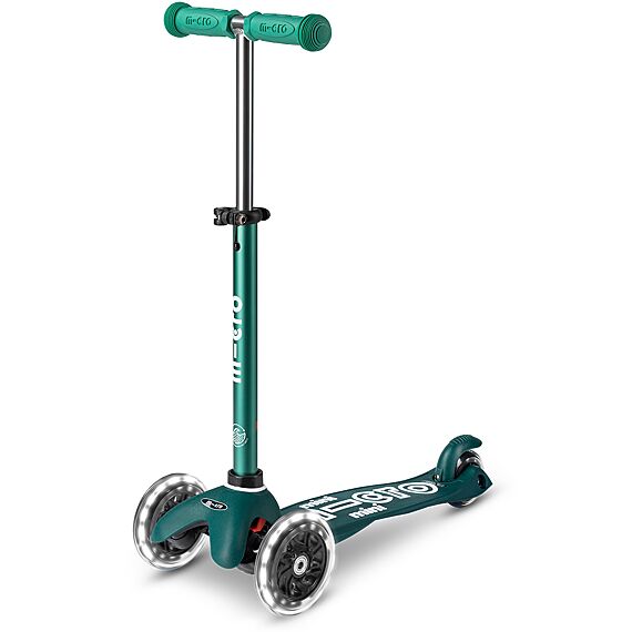 Step met 3 wielen Mini Deluxe ECO LED Scooter Green - 2-6 jaar