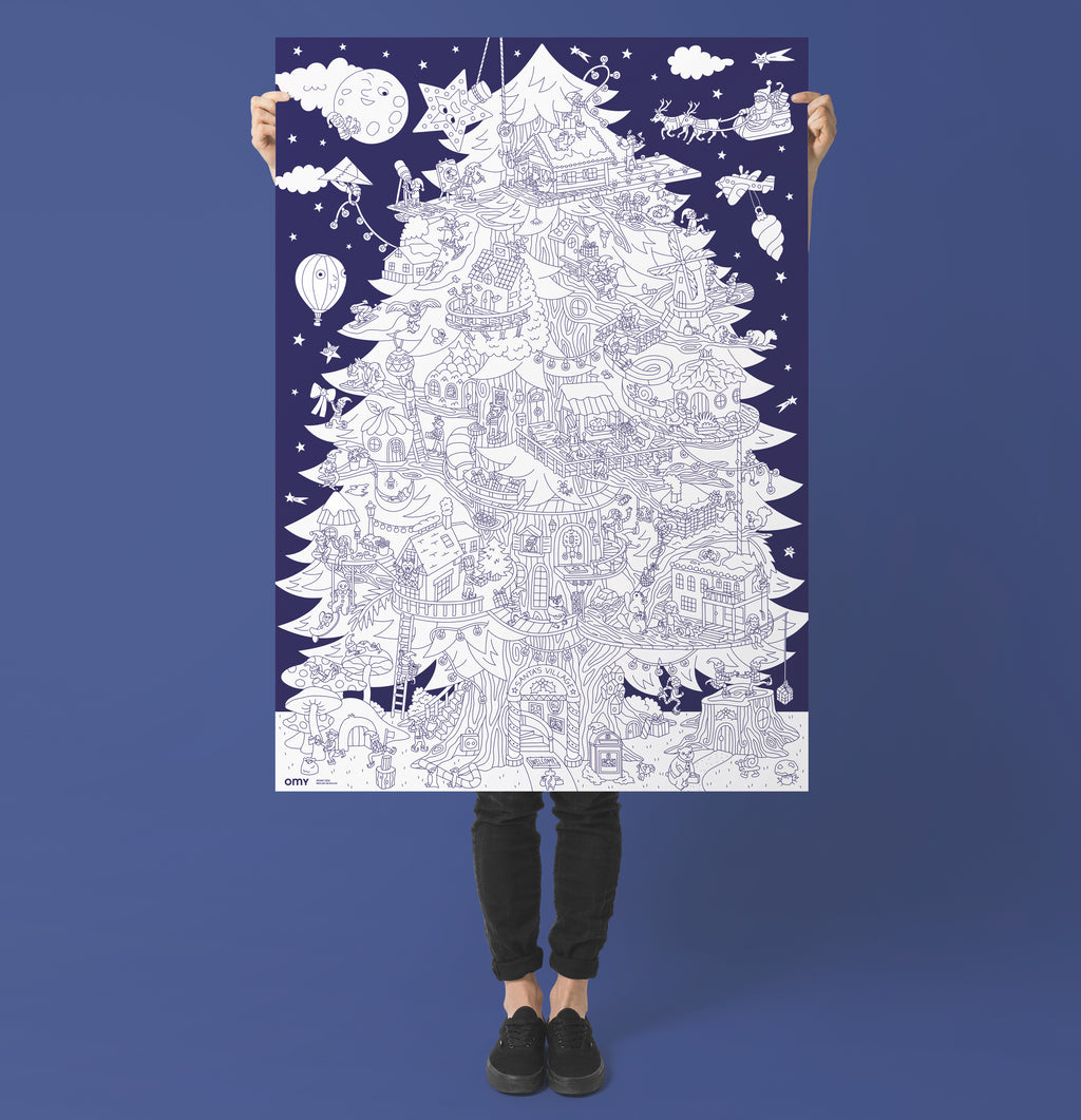 Grote kleurposter Giant Coloring Poster - Magic Tree