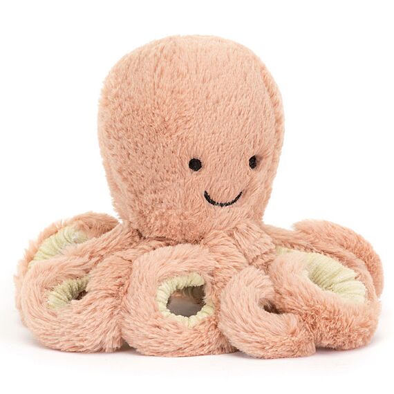 Knuffeltje Inktvis Odell Octopus Baby - 14 Cm