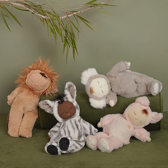 Knuffelpop Cozy Dinkums Lion Pip Caramel - 31 cm