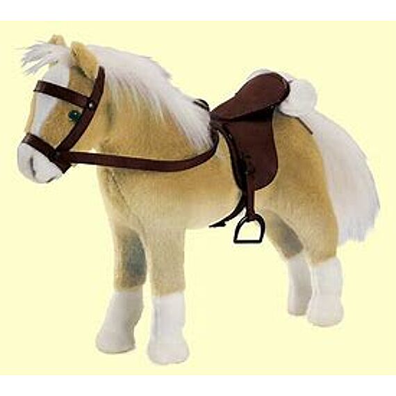 Boutique, Paard Met Zadel En Teugel, "Haflinger Fritz", Lichtbruin, 27 Cm