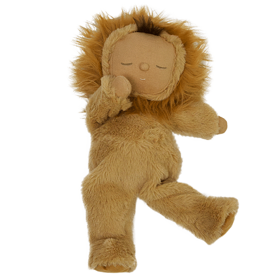 Knuffelpop Cozy Dinkums Lion Pip Caramel - 31 cm