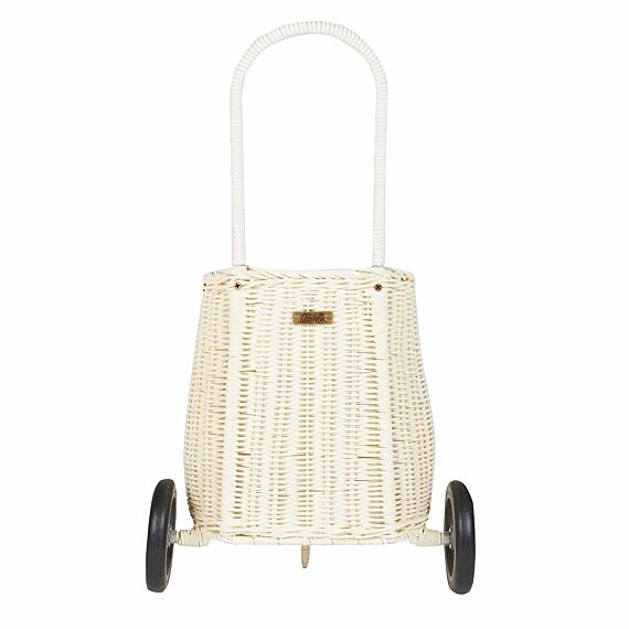 Rotan Boodschappenwagentje | Original Luggy Chalk