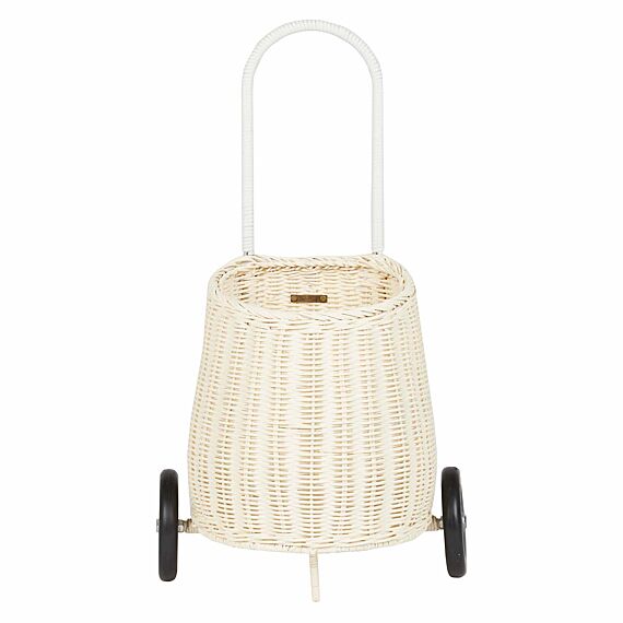 Rotan Boodschappenwagentje | Original Luggy Chalk