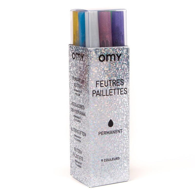 Set van 9 stiften Coloring Tools - Glitter Markers