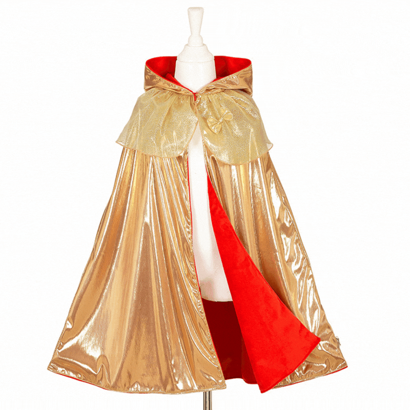 Dubbelzijdige verkleedcape - Prinses/Roodkapje