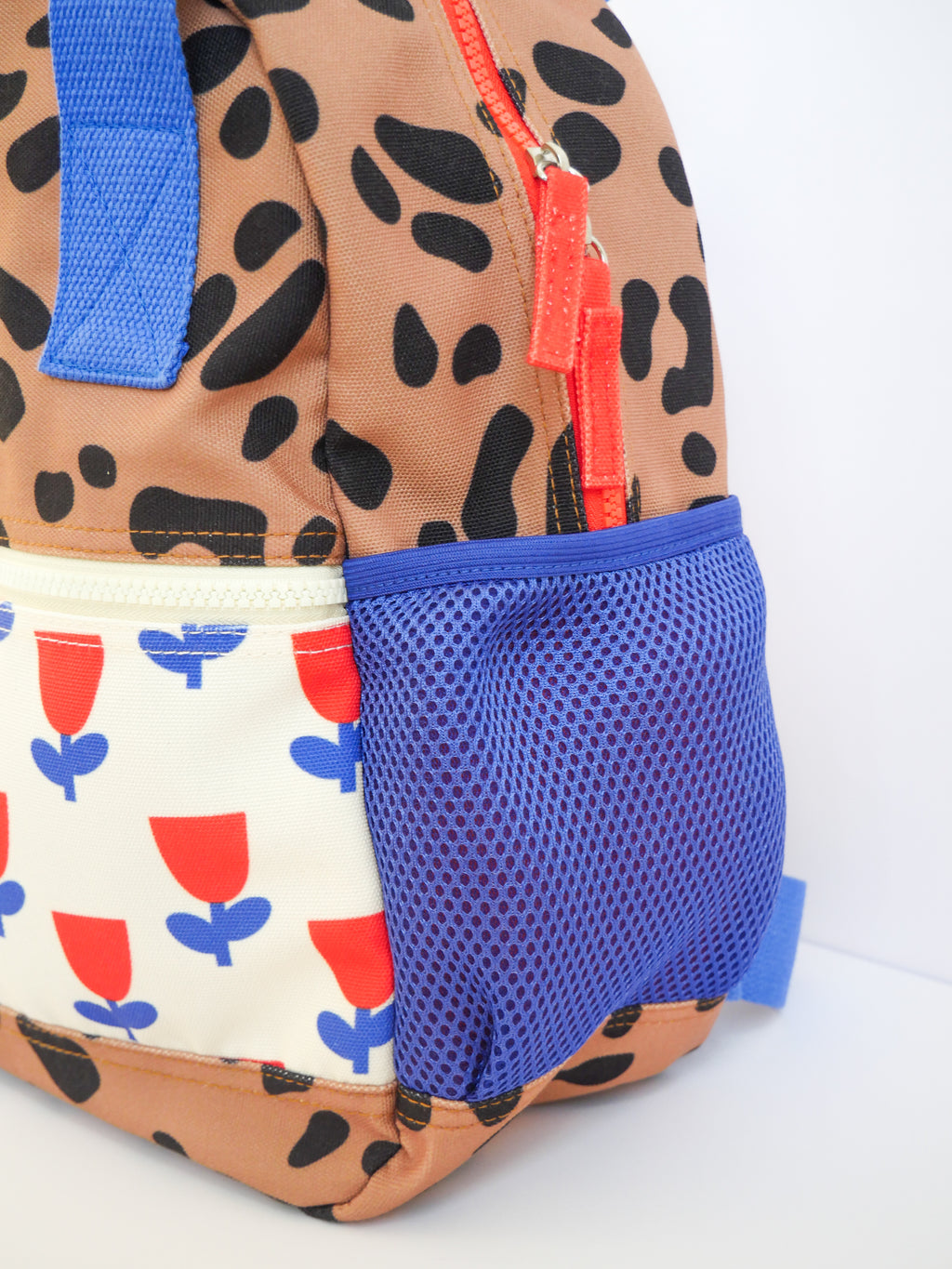 Sac à dos Mini Kyomo - Léopard et fleurs