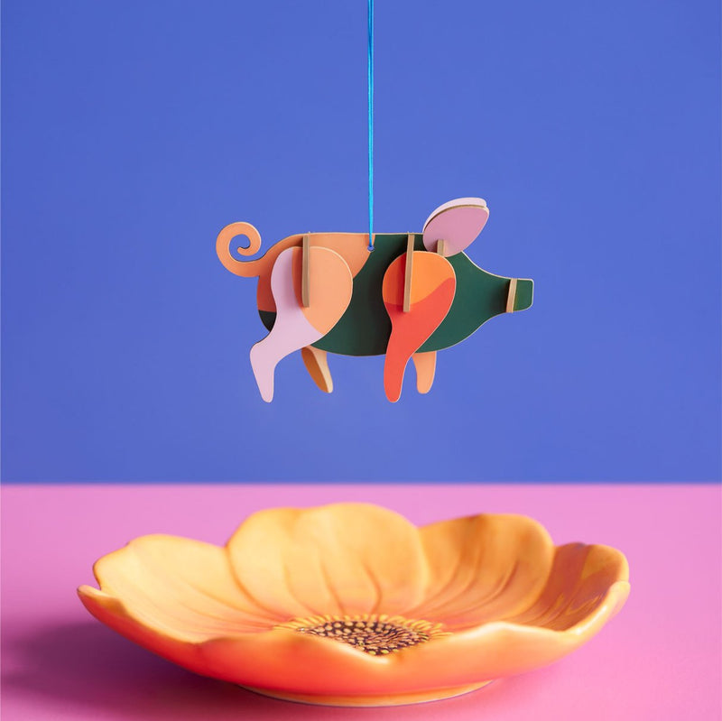 Hangende decoratie Lucky Charm - Pig - Festive Collection