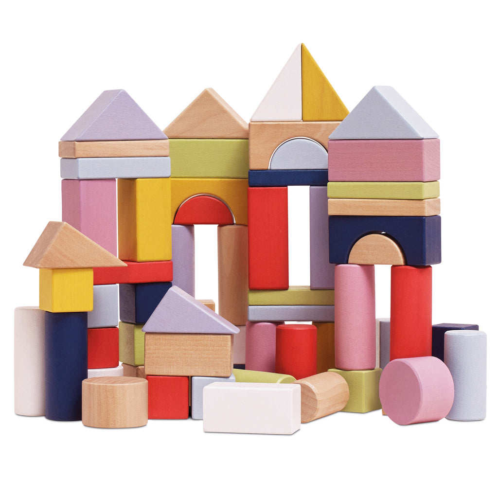 Blokkenset Colorful Building Blocks - set van 60