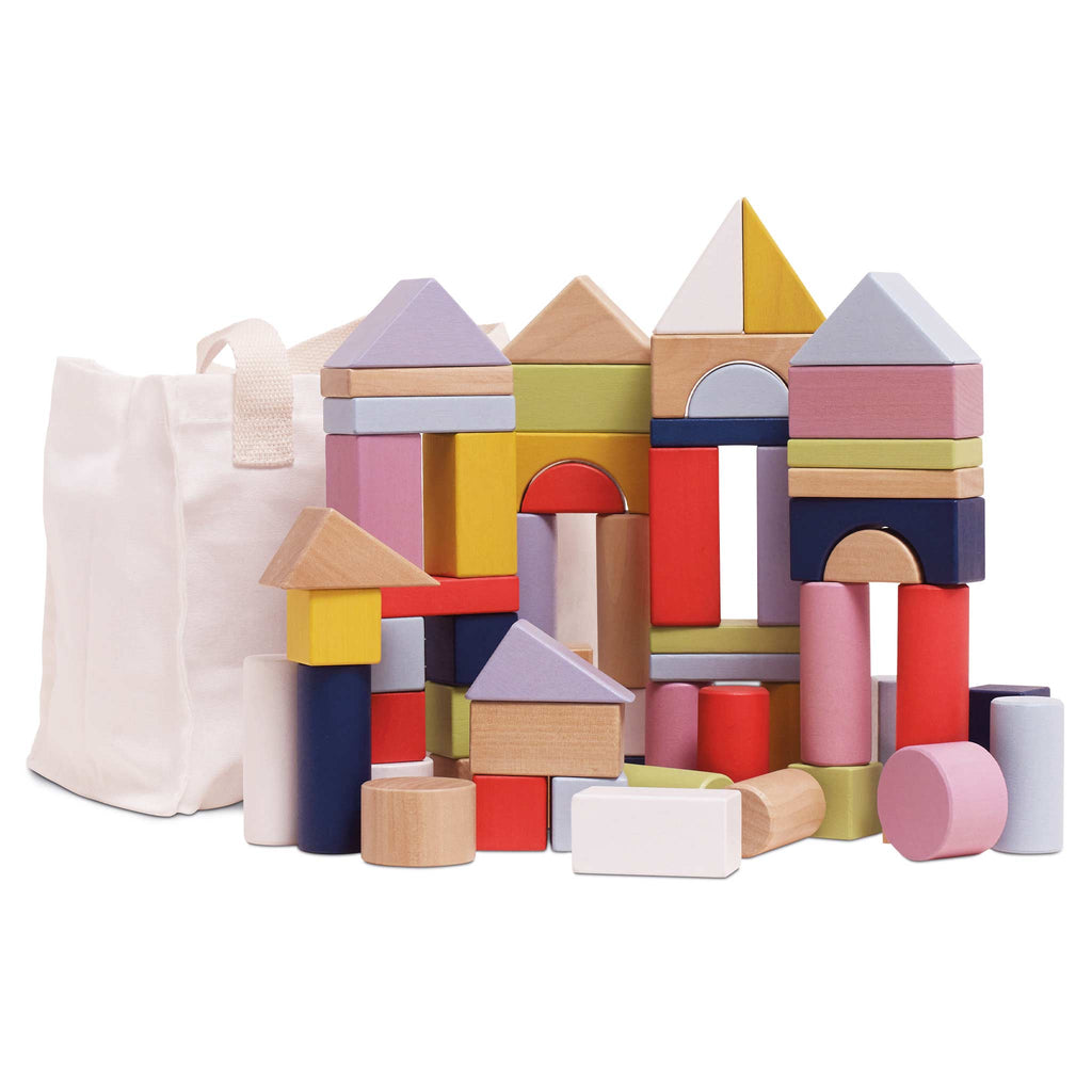 Blokkenset Colorful Building Blocks - set van 60