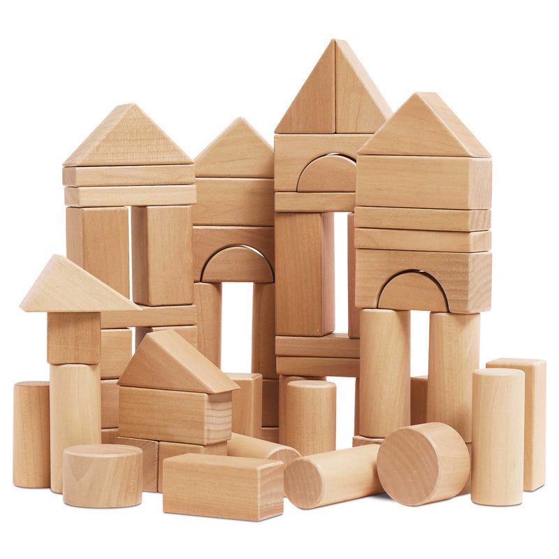 Natural Wood Colored Building Blocks