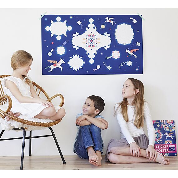 Grote Pixel Poster + 1000 Stickers Constellation | 7-12 Jaar