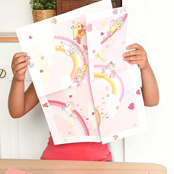 Creatieve Poster + 150 Stickers Unicorns | 5-10 Jaar