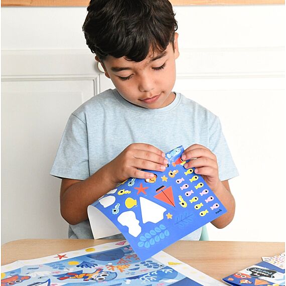 Creatieve Poster + 150 Stickers Sea | 3-10 Jaar