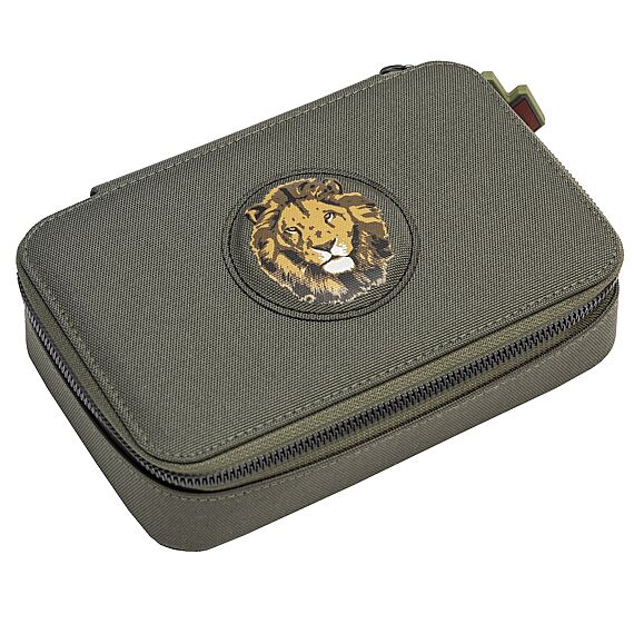 Gevulde Pennenzak | Pencil Box Filled Big Five Khaki