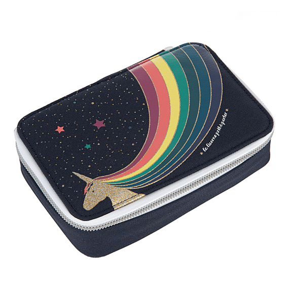 Gevulde Pennenzak | Pencil Box Filled Unicorn Gold