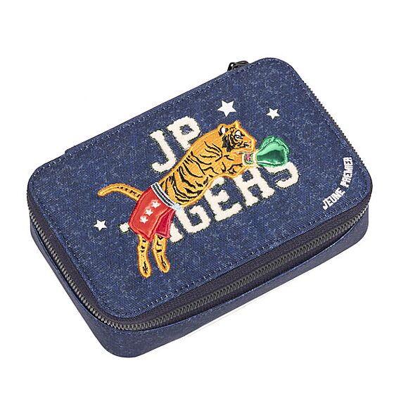 Gevulde Pennendoos | Pencil Box Filled Boxing Tiger Navy Mélange