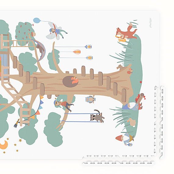 Play&Go Puzzelmat Eevaa Treehouse - 120 X 180 Cm