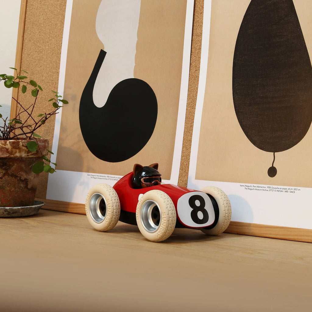 Rode speelgoedwagen - Egg Hardy