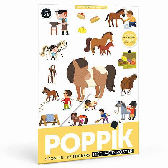 Mini Discovery Poster + 27 Stickers Pony Club | 3-8 Jaar