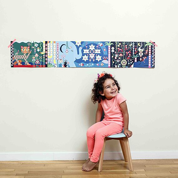 Poster + 750 Stickers Panoramas Jungle | 3-7 Jaar