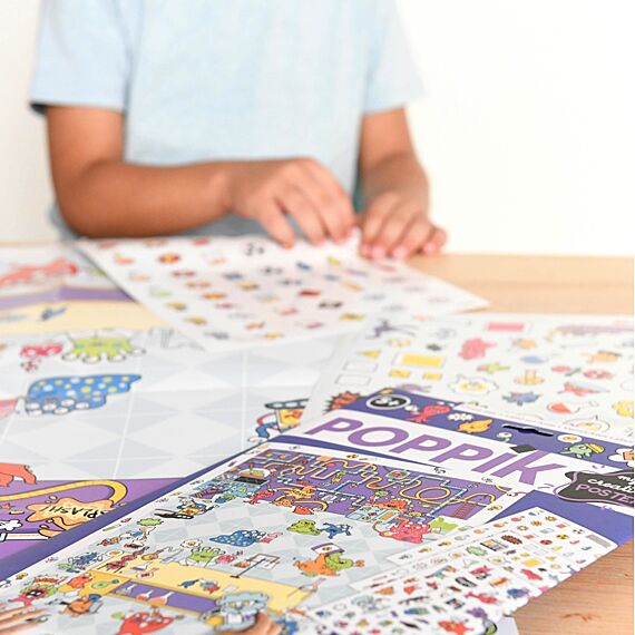 Creatieve Poster + 150 Stickers Crazy Lab | 5-10 Jaar