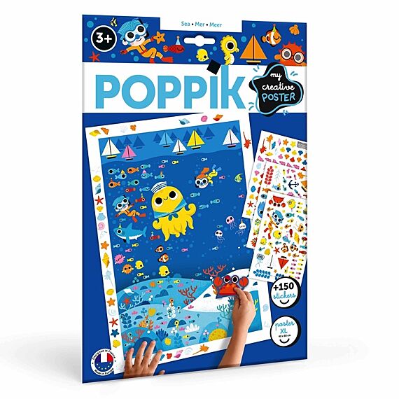 Creatieve Poster + 150 Stickers Sea | 3-10 Jaar