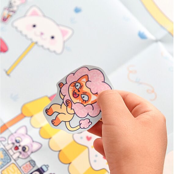 Creatieve Poster + 150 Stickers Kawai Party | 5-10 Jaar