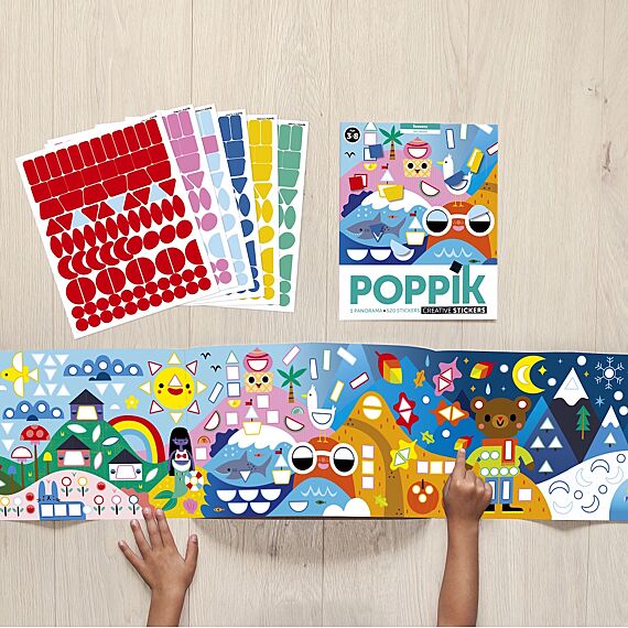 Poster + 520 Stickers Panoramas 4 Seasons | 3-8 Jaar