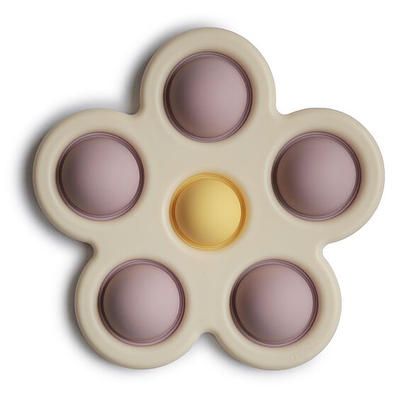 Fidget toy speeltje Bloem | Soft Lilac/Daffodil/Ivory