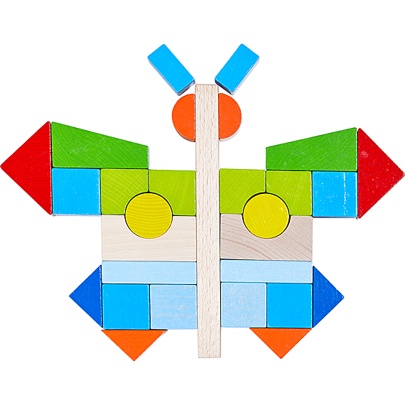 Blokkenset Mijn Eerste Bouwstenen Kleurrijk - 46 Stuks