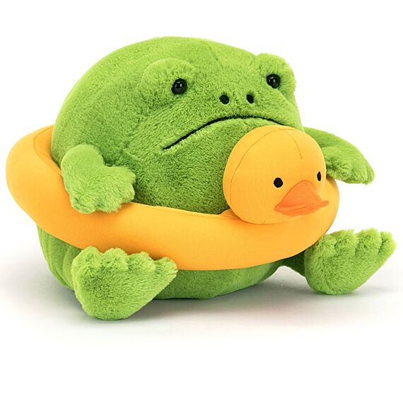 Knuffel Kikker Ricky Rain Frog Rubber Ring | 13 Cm