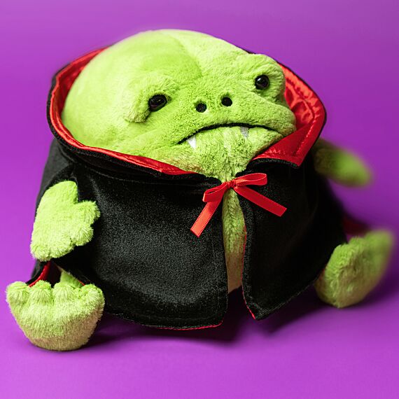 Knuffel Kikker Vampire Ricky Rain Frog - 15 Cm