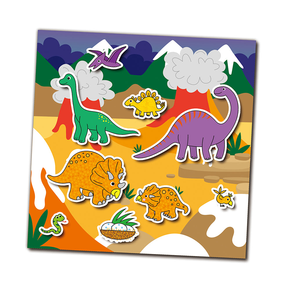 Stickerboek Stationery Reusable Sticker Book Dinosaurs