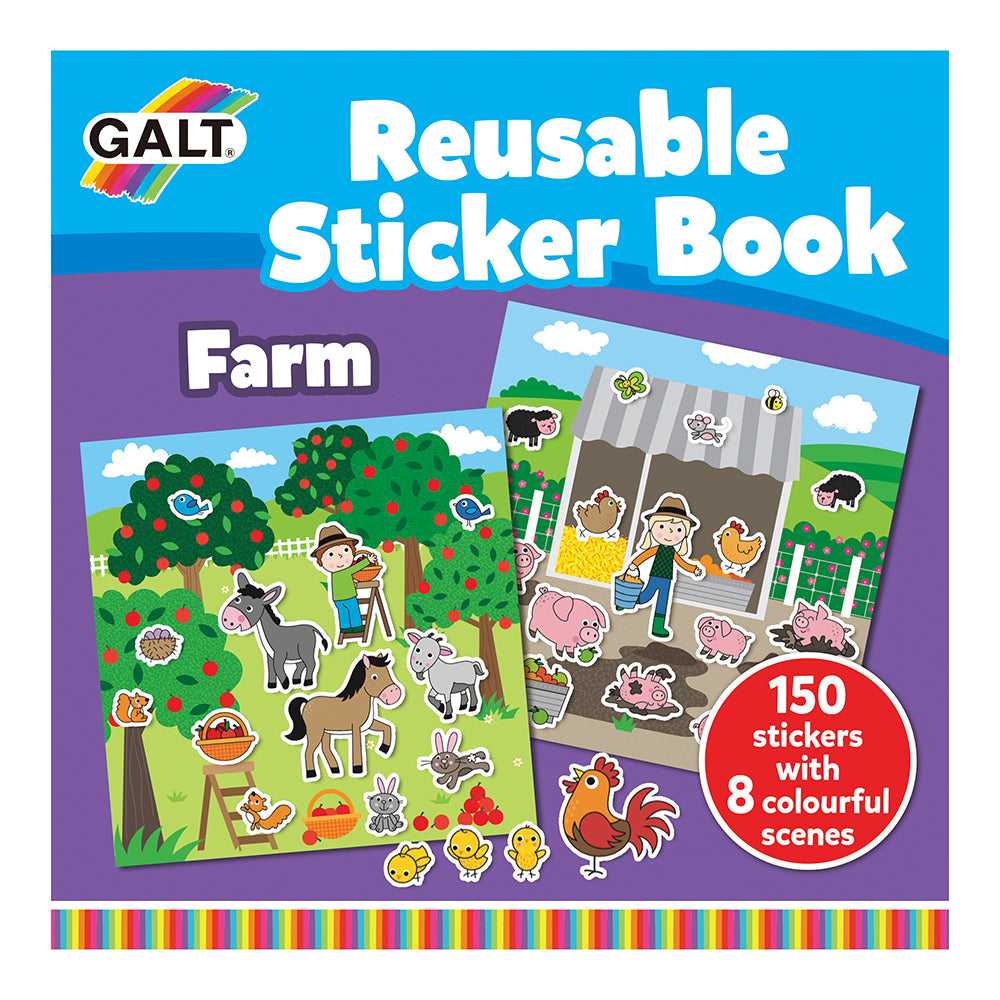 Herbruikbaar stickerboek - Farm