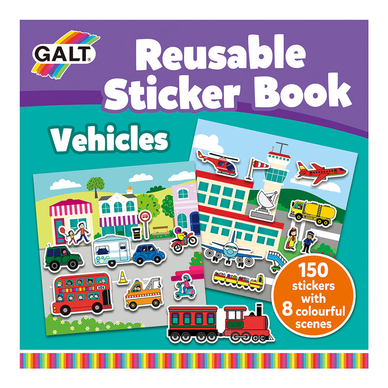 Herbruikbaar stickerboek - Vehicles