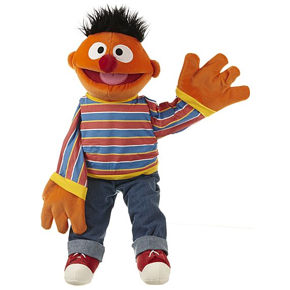 Handpop Ernie Sesamstraat - 45 Cm