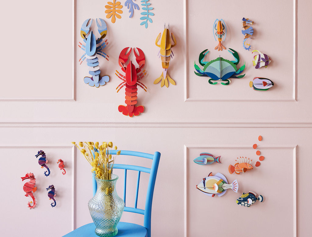 Muurdecoratie Wall Art Giant Sea Creatures  - Lobster