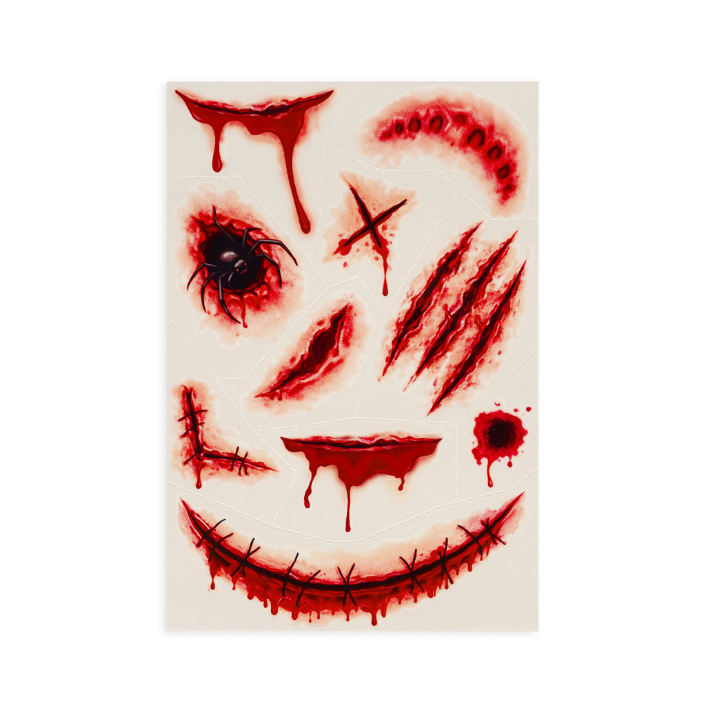 Tijdelijke tattoos Creepy Tattoos - Litteken