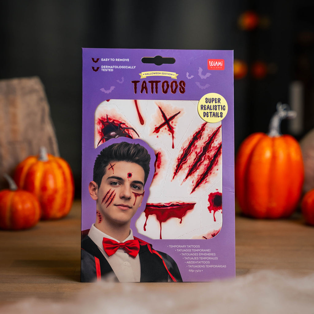 Tijdelijke tattoos Creepy Tattoos - Litteken