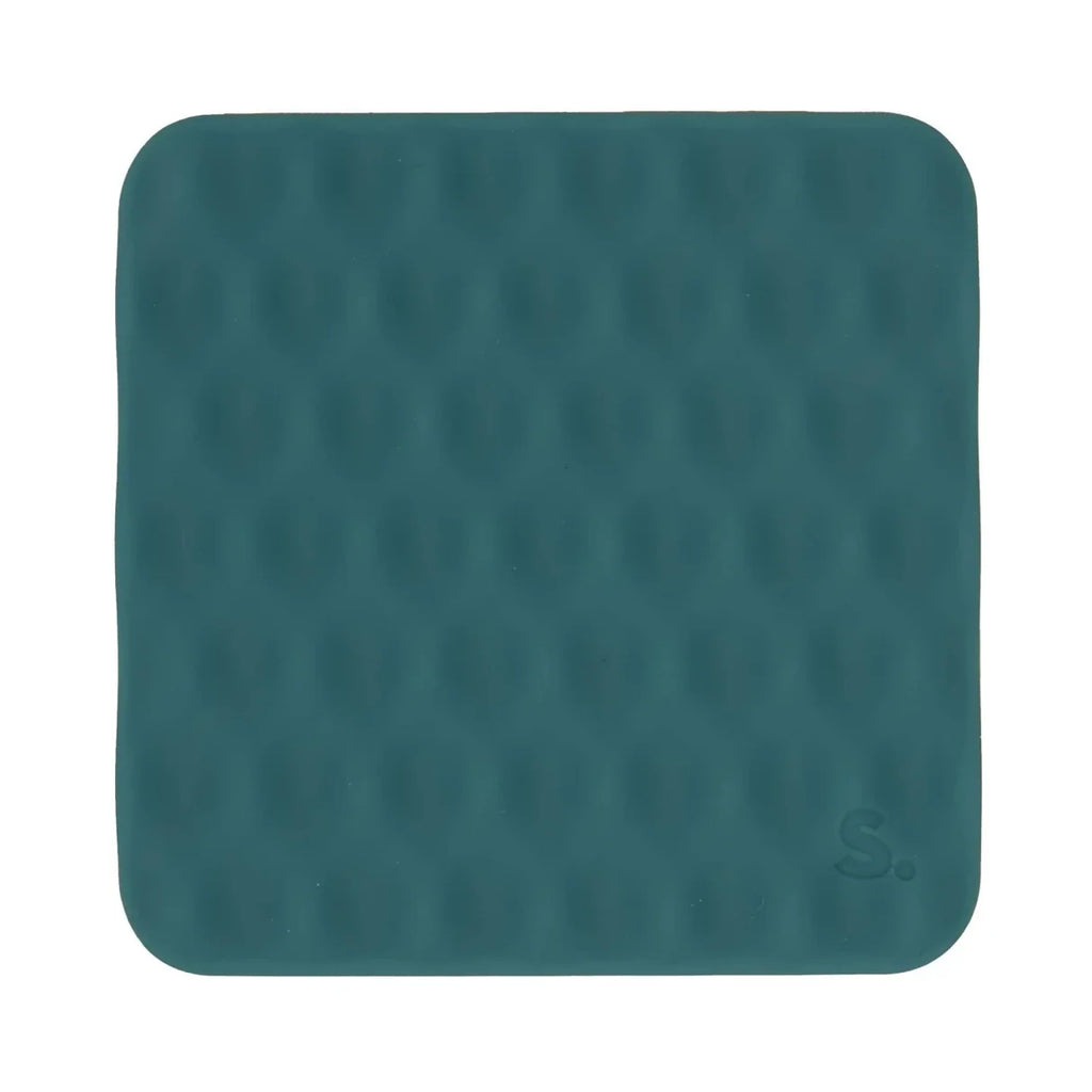 Siliconen sensorische sticker Slabs Square Mesh Green