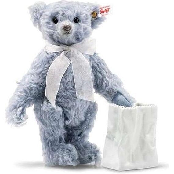 Lily Teddy Bear With Vase, Azure