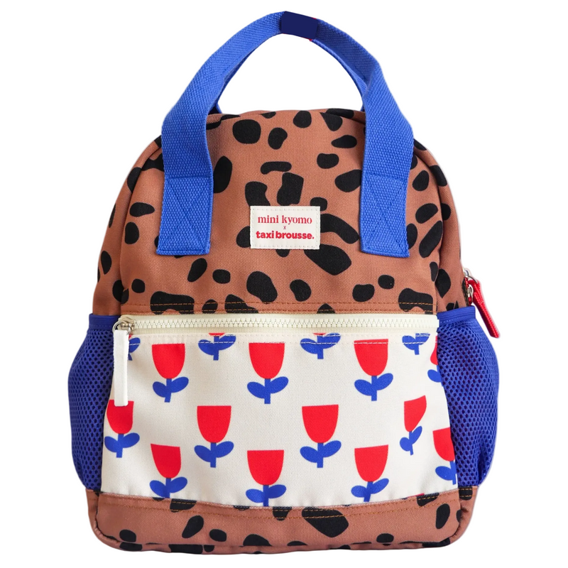 Sac à dos Mini Kyomo - Léopard et fleurs