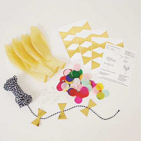 Bright Confetti Balloon Kit | Set Van 8