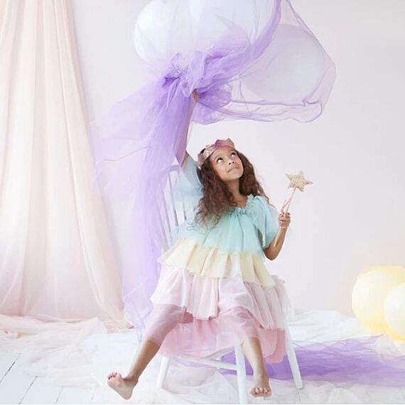 Verkleedjurk Rainbow Ruffle Princess Dress Up | 5-6 Jaar