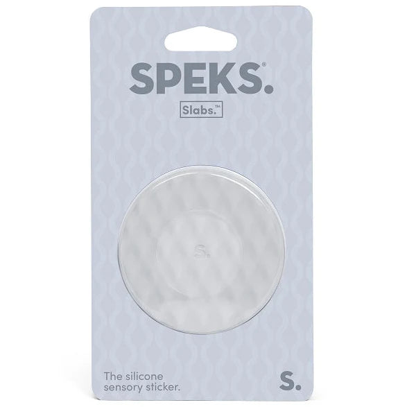 Siliconen sensorische sticker Slabs Circle Mesh Grey